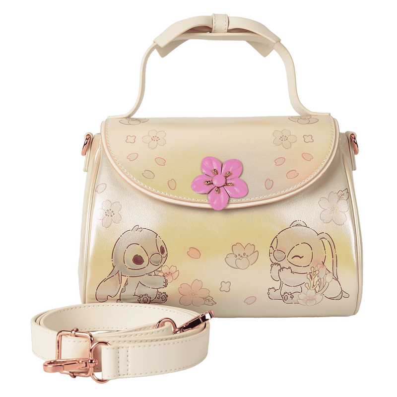 Stitch & Angel Cherry Blossom Bow Handle Crossbody Bag